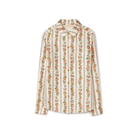 Tory Burch Brigette Silk Blouse. - Picture 1 of 6